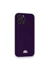 iPhone 12 Pro Max Kılıf Kelvin Kartvizitli Silikon - Derin Mor