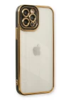 iPhone 12 Pro Max Kılıf Liva Lens Silikon - Siyah