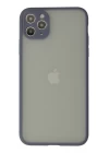 iPhone 12 Pro Max Kılıf Montreal Silikon Kapak - Gri