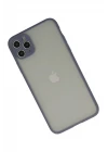 iPhone 12 Pro Max Kılıf Montreal Silikon Kapak - Gri
