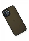 iPhone 12 Pro Max Kılıf Montreal Silikon Kapak - Siyah