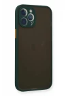 iPhone 12 Pro Max Kılıf Montreal Silikon Kapak - Yeşil
