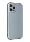 iPhone 12 Pro Max Kılıf Nano içi Kadife Silikon - Sky Blue
