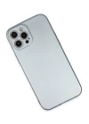 iPhone 12 Pro Max Kılıf Nano içi Kadife Silikon - Sky Blue
