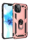 iPhone 12 Pro Max Kılıf Sofya Yüzüklü Silikon Kapak - Rose