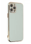 iPhone 12 Pro Max Kılıf Volet Silikon - Açık Yeşil