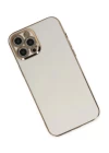 iPhone 12 Pro Max Kılıf Volet Silikon - Beyaz