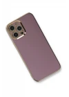 iPhone 12 Pro Max Kılıf Volet Silikon - Mor