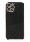 iPhone 12 Pro Max Kılıf Volet Silikon - Siyah
