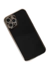 iPhone 12 Pro Max Kılıf Volet Silikon - Siyah