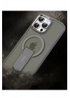 iPhone 12 Tork Magsafe Standlı Kapak - Siyah