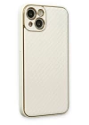 iPhone 13 Kılıf Coco Karbon Silikon - Beyaz