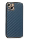 iPhone 13 Kılıf Coco Karbon Silikon - Mavi