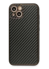iPhone 13 Kılıf Coco Karbon Silikon - Siyah