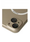 iPhone 13 Kılıf Jack Magneticsafe Lens Silikon - Gold