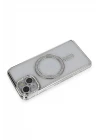 iPhone 13 Kılıf Joke Simli Magneticsafe Kılıf - Gümüş