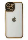 iPhone 13 Kılıf Liva Lens Silikon - Siyah