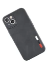 iPhone 13 Mini Kılıf Loop Deri Silikon - Siyah