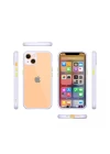 iPhone 13 Mini Kılıf Miami Şeffaf Silikon - Lila
