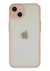 iPhone 13 Mini Kılıf Montreal Silikon Kapak - Pembe