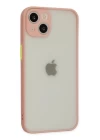 iPhone 13 Mini Kılıf Montreal Silikon Kapak - Pembe
