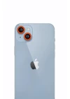 iPhone 13 Neon Fosforlu Kamera Lens - Turuncu