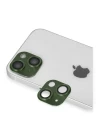 iPhone 13 Pers Alüminyum Kamera Lens - Yeşil