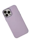 iPhone 13 Pro Kılıf Asya Deri Silikon - Lila