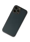 iPhone 13 Pro Kılıf Coco Deri Silikon Kapak - Mavi