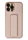 iPhone 13 Pro Kılıf Coco Deri Standlı Kapak - Pembe