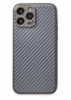 iPhone 13 Pro Kılıf Coco Karbon Silikon - Gri
