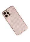 iPhone 13 Pro Kılıf Coco Karbon Silikon - Pembe