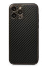 iPhone 13 Pro Kılıf Coco Karbon Silikon - Siyah