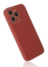 iPhone 13 Pro Kılıf Glass Kapak - Bordo