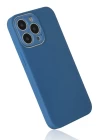 iPhone 13 Pro Kılıf Glass Kapak - Mavi