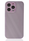 iPhone 13 Pro Kılıf Glass Kapak - Mor