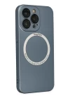 iPhone 13 Pro Kılıf Jack Magneticsafe Lens Silikon - Sierra Blue