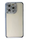 iPhone 13 Pro Kılıf Joke Taşlı Silikon - Mavi