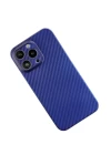 iPhone 13 Pro Kılıf Karbon PP Silikon - Mavi