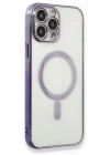 iPhone 13 Pro Kılıf Magneticsafe Lazer Silikon - Mor