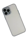 iPhone 13 Pro Kılıf Montreal Silikon Kapak - Gri