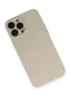 iPhone 13 Pro Kılıf Nano içi Kadife Silikon - Bej