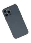 iPhone 13 Pro Kılıf Nano içi Kadife Silikon - Gri