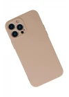 iPhone 13 Pro Kılıf Nano içi Kadife Silikon - Pudra