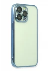 iPhone 13 Pro Kılıf Razer Lensli Silikon - Açık Mavi