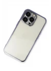 iPhone 13 Pro Kılıf Razer Lensli Silikon - Mor