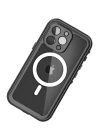 iPhone 13 Pro Kılıf Red Pepper Magneticsafe Su Geçirmez Kılıf - Siyah-Gri
