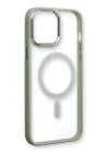iPhone 13 Pro Kılıf Room Magneticsafe Silikon - Su Yeşili