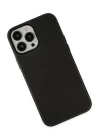 iPhone 13 Pro Max Kılıf Asya Deri Silikon - Siyah
