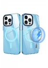iPhone 13 Pro Max Kılıf Beta Magneticsafe Silikon - Mavi